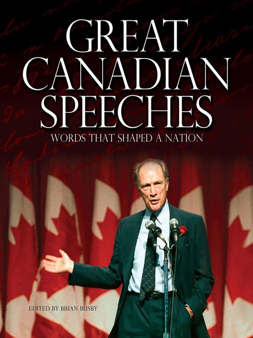 Title details for Great Canadian Speeches by Brian Busby - Wait list